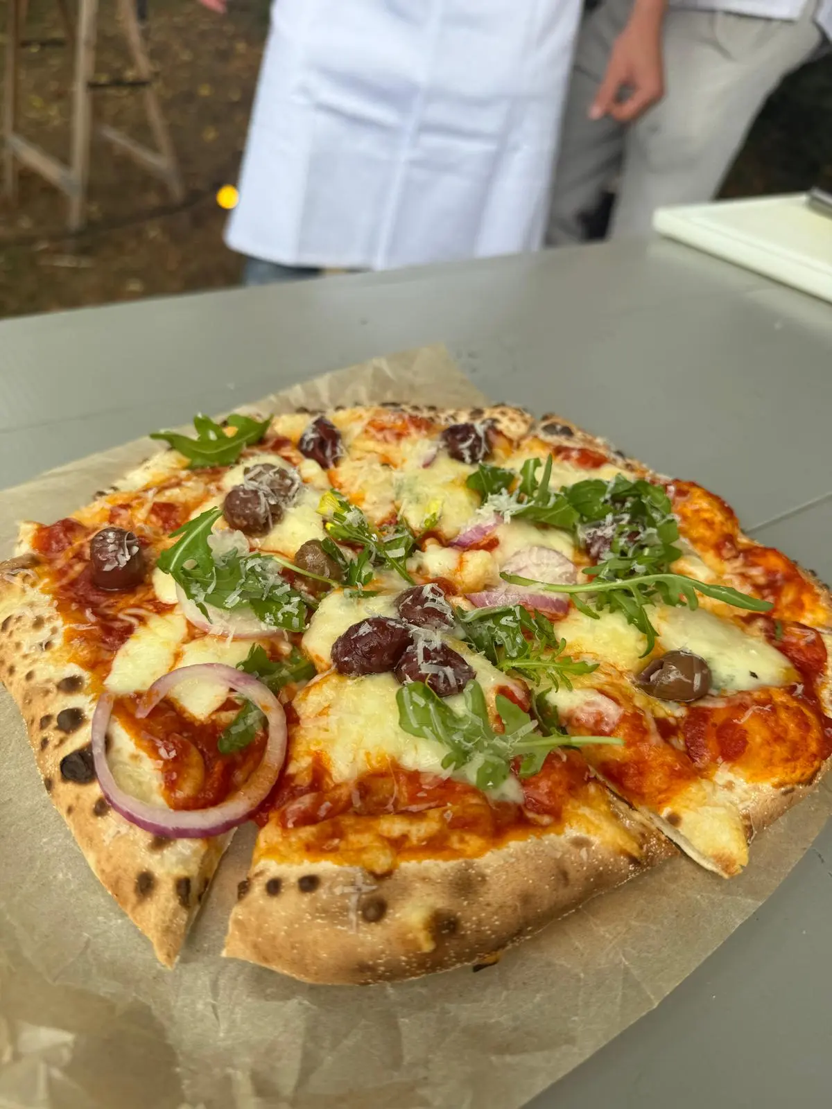 Pizza display opstelling